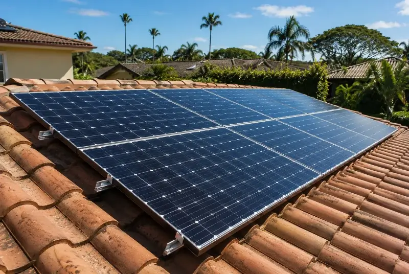 Installation de panneaux solaires à Bloye